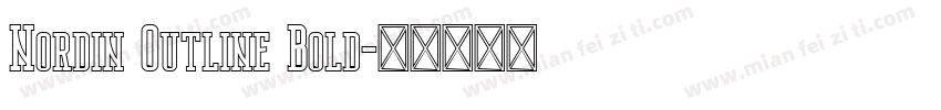 Nordin Outline Bold字体转换